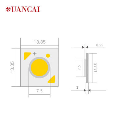 ÉPI Chip For Panel Light de 140LM/W CXA1507 7W Bridgelux LED